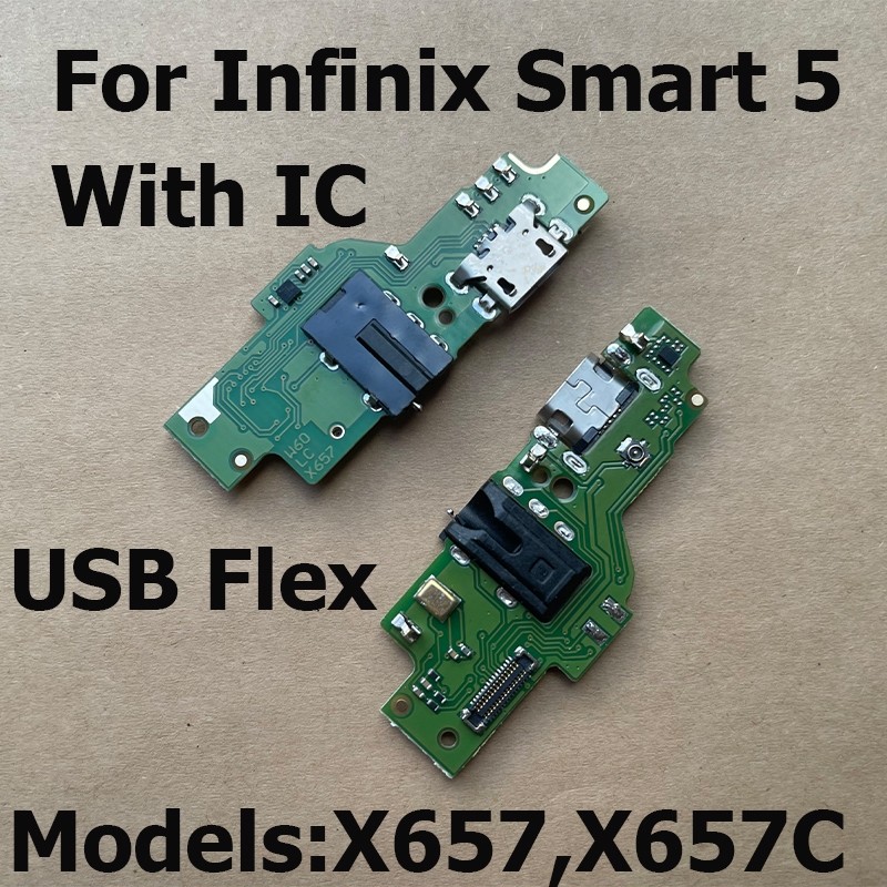 สําหรับ Infinix Smart 5 6 7 8 HD USB ชาร์จพอร์ต Charger Dock Connector Board Flex Cable