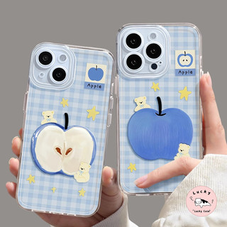 เคสไอโฟน11 การ์ตูนน่ารักรูปหมีดาวใสนุ่ม สำหรับ iPhone 16 11 13 14 15 12 Pro Max 7Plus XR 16 14 7 8 15 Plus X XS Max SE