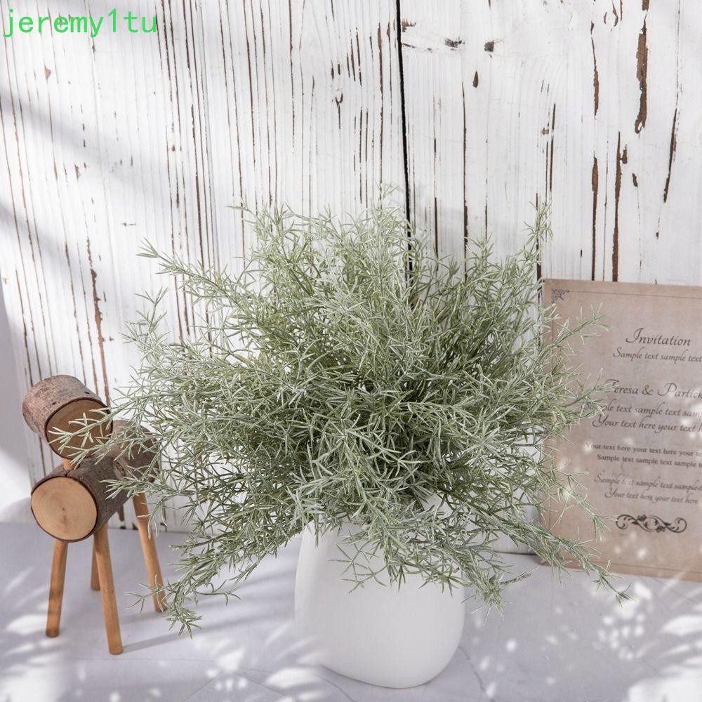 JEREMY พืชโรสแมรี่ประดิษฐ์, ทําด้วยมือที่สมจริง Eucalyptus Breath, พืชปลอม DIY Colorfast สีเขียวไม้พุ่มตกแต่งห้อง