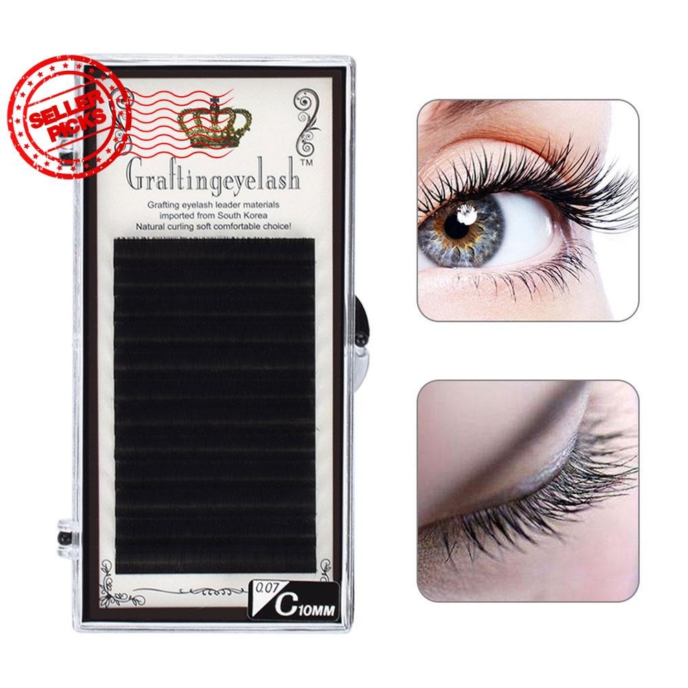 ขนตาปลอม 0.10c/d Eyelash Extensions Curl C/d Grafting Eyelash Korea Mink D8q5