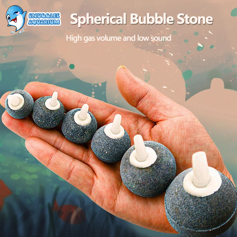 หินฟองอากาศ AIR STONE สําหรับ AQUARIUM airstone ตู้ปลา ขบวนการทรงกลม airstone