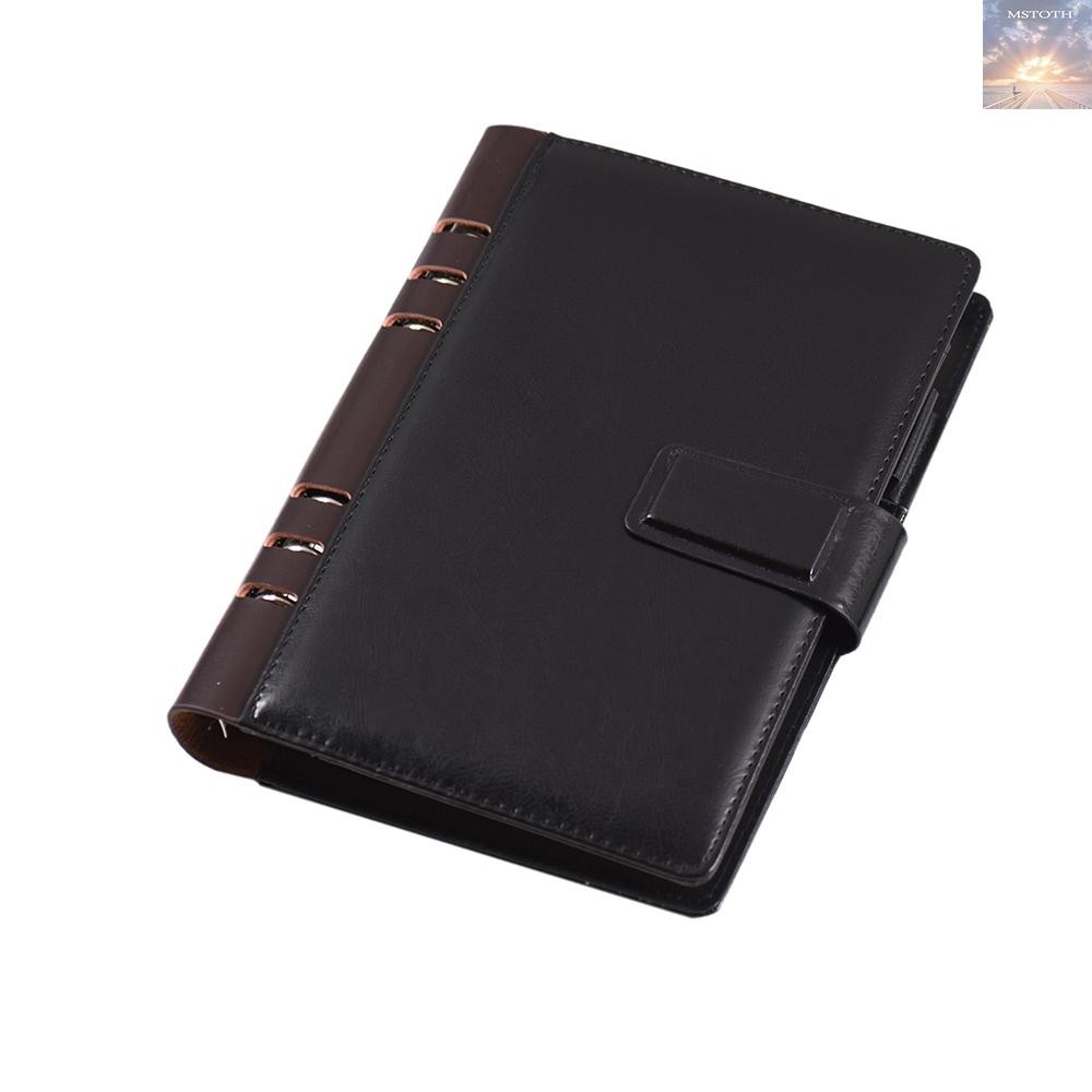 [โปรโมชั่น] A5 PU Loose-leaf Spiral Notebook Binder Business Planner Dairy Agenda Vintage Office Sta