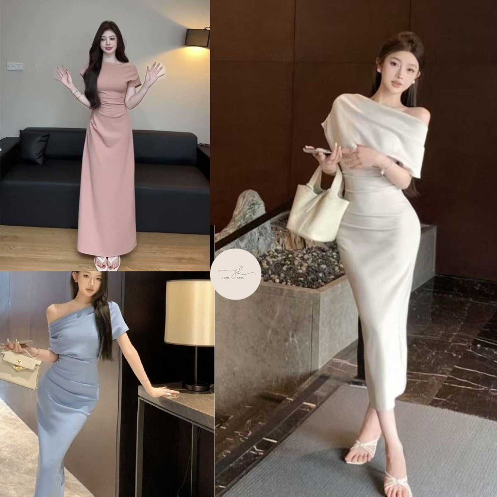 ชุดเดรสยาว กระชับสัดส่วน สบายตัว