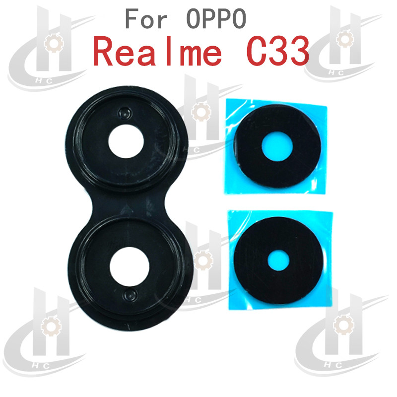 สําหรับ Realme 10 Pro 5G เลนส์กล้องด้านหลังฝาครอบกระจกพร้อมสติกเกอร์กาว RMX3660 RMX3661 RMX3663