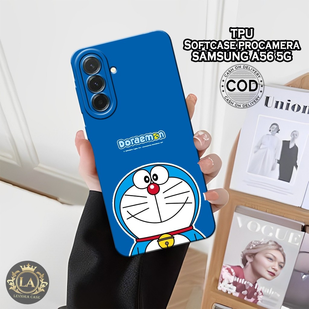 HP เคส Samsung A56 5G รุ่นล่าสุด - เคส Leviora - เคสแฟชั่น Doraemon - Samsung A56 5G Softcase - เคสก