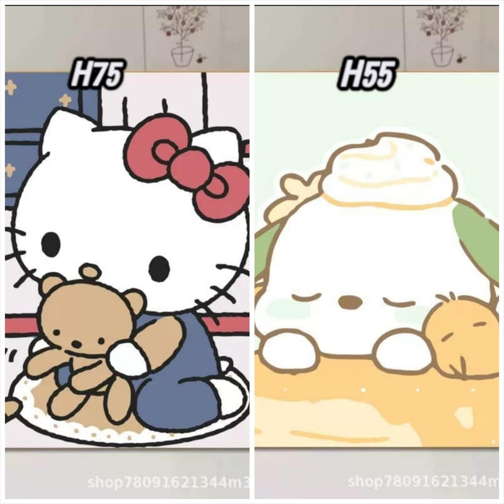 TOKODIVAKU - TAC147C PAINT BY NUMBER CANVAS 30X30CM PREMIUM JUMBO PAINTING CANVAS DIY ชุดระบายสีชุดโ