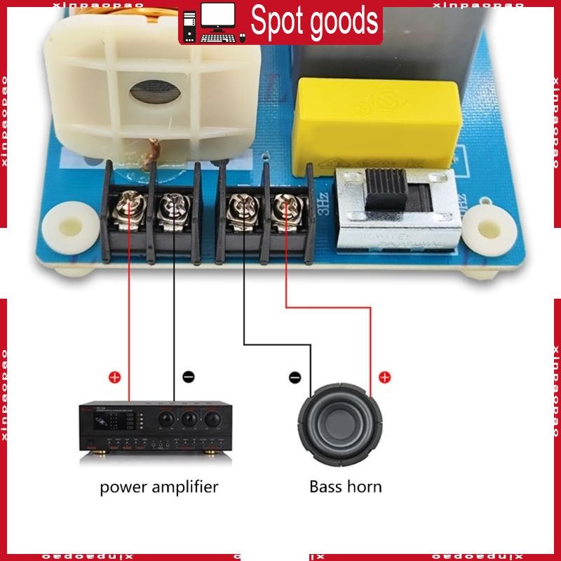 XI 1200W Bass ลําโพงซับวูฟเฟอร์ 410Hz ความถี่โฮมเธียเตอร์ Hifi สเตอริโอรถ Crossover ลําโพงกรอง