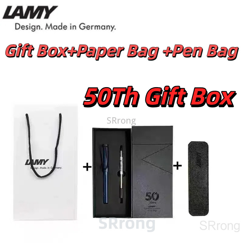 เยอรมนี LAMY Ball Pen ปากกาลูกลื่น 50th Anniversary ของขวัญกล่องสไตล์ High-End ปากกาเจลธุรกิจของขวัญผู้ชายผู้หญิงของขวัญ Must-Have