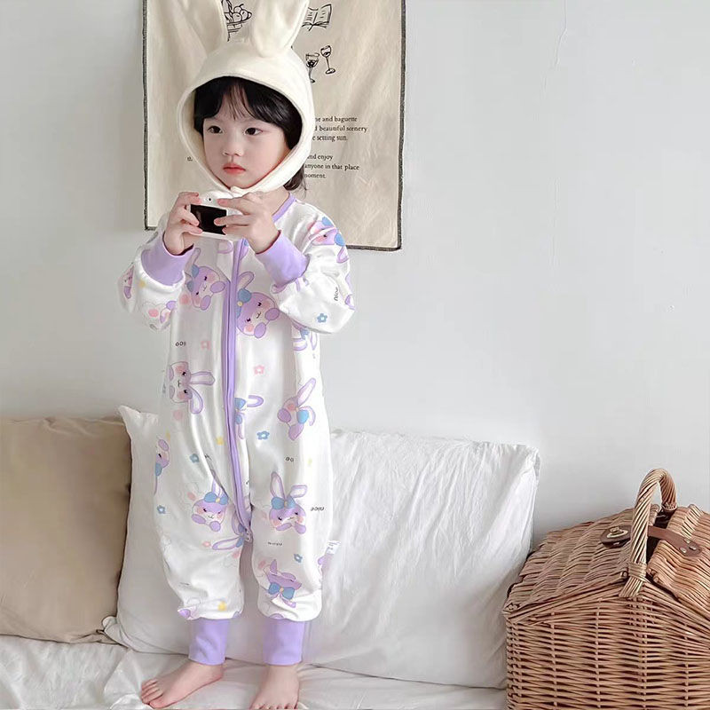 ถุงนอนเด็กแขนยาว onesie เด็ก pa 儿童 breasted slipper slipper หญิง หญิง หญิง treet รวบรวม control 808Q