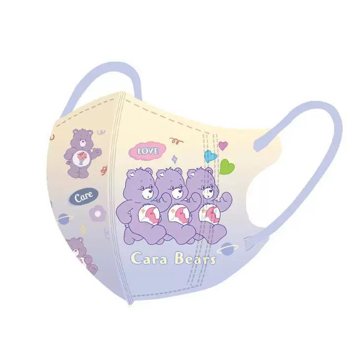 หน้ากากอนามัยสำหรับเด็ก อายุ 3-12 ปี แพ็ค 50 ชิ้น ออกแบบการ์ตูนหมี ใช้แล้วทิ้ง - รูปที่ 4