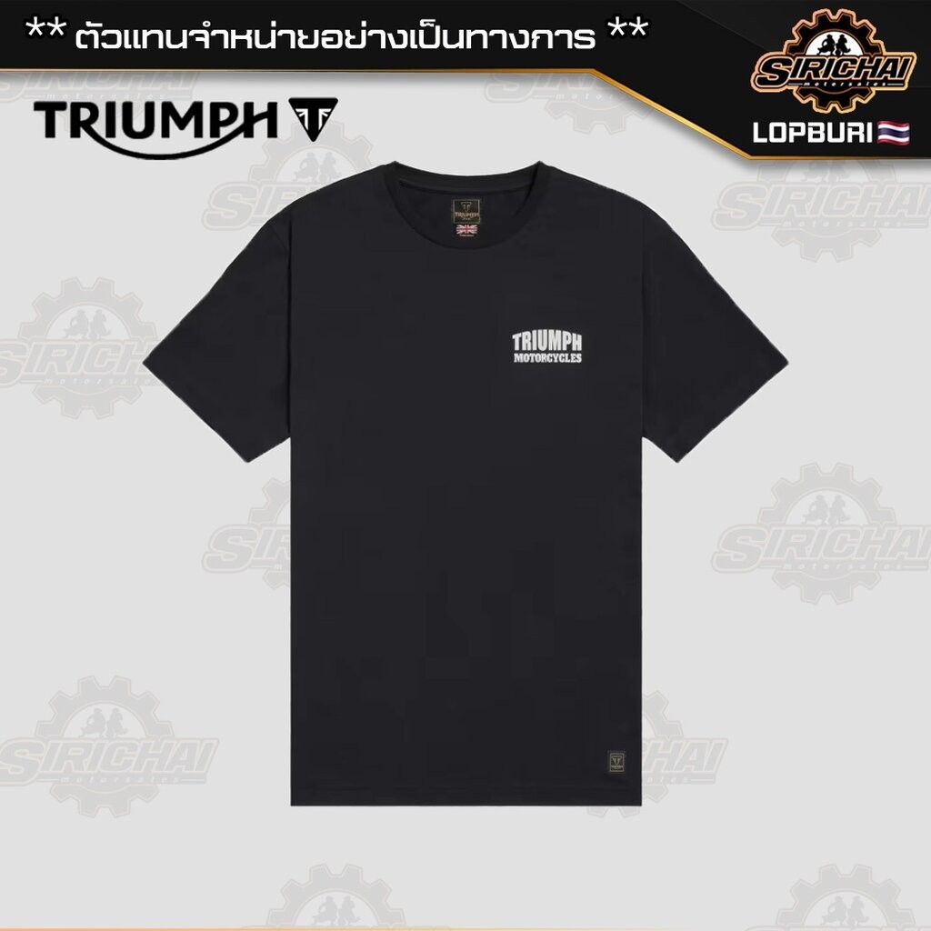 เสื้อยืด Triumph PIT STOP BLACK MTSS25129