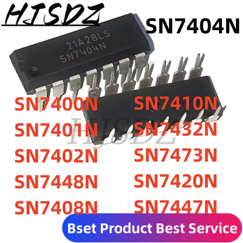 1-5PCS SN7447N SN7432N SN7404N SN7410N SN7448N SN7408N SN7402N SN7401N SN7400N SN7473N SN7420N DIP ช