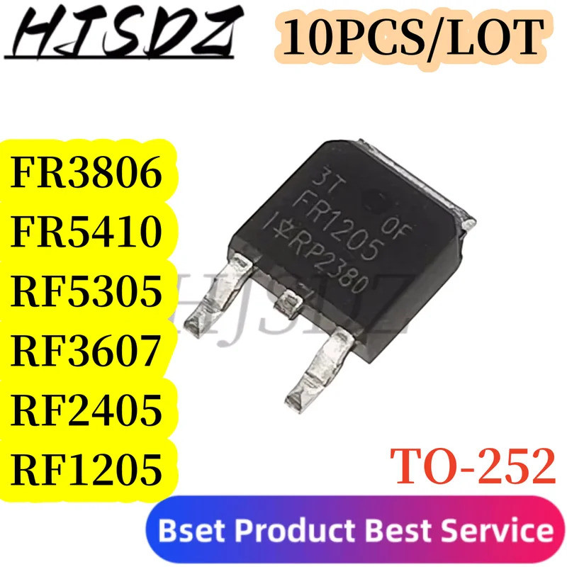 1-5PCS FR1205 FR2405 FR3607 FR5305 FR5410 FR3806 TO-252 ทรานซิสเตอร์ภาคสนาม-เอฟเฟกต์