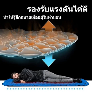 แผ่นรองนอนแบบเป่าลมขนาดกะทัดรัด น้ำหนักเบา | ขนาดกะทัดรัด น้ำหนักเบามาก เหมาะสำหรับเดินป่า กางเต็นท์ และเดินทาง