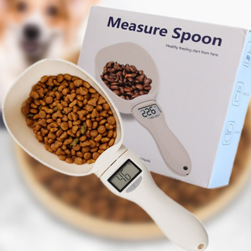 BHQ ช้อนตวงดิจิตอลพร้อมหน้าจอ ช้อนตวงอิเล็กทรอนิกส์ 800กรัม เครื่องชั่งน้ําหนักอาหารสัตว์เลี้ยงเครื่องชั่งครัว - รูปที่ 5