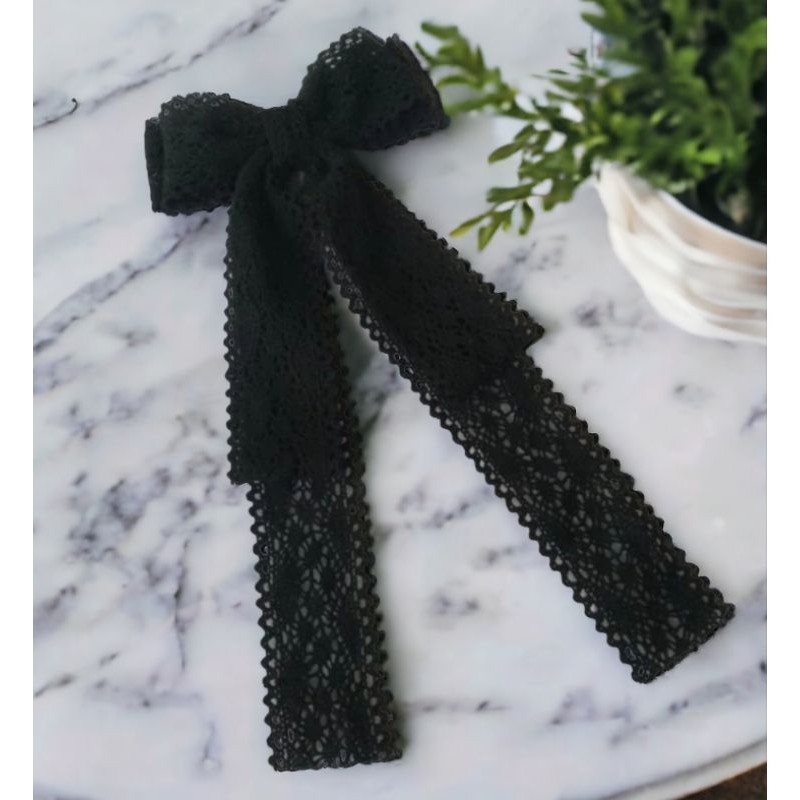 [oddsolshop] pekanbaru/Ienna Lace Hijab Ribbon / Sienna Lace Hair Ribbon
