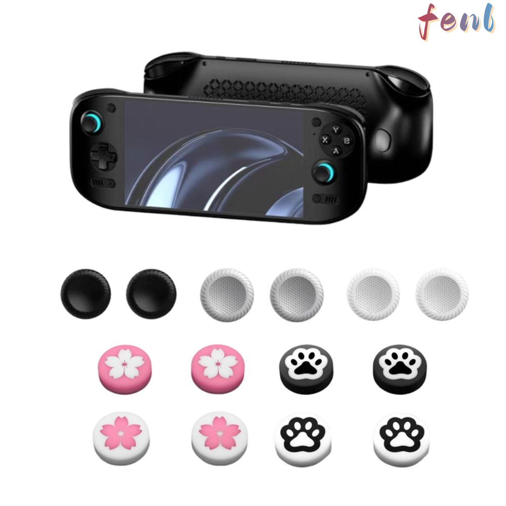 FENL 4PCS เกมคอนโซลจอยสติ๊ก Rocker,อุปกรณ์เสริมซิลิโคนจอยสติ๊กขนาดใหญ่หมวก,ลื่นที่มีสีสันเปลี่ยนหมวก