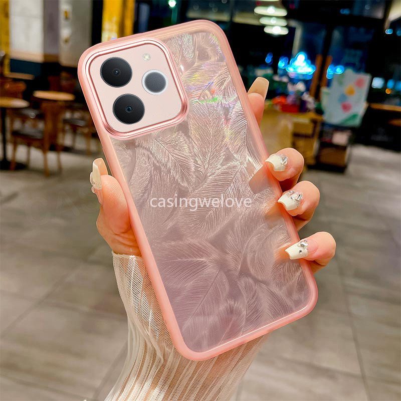 เคสโทรศัพท์สําหรับRealme Note 70 70X Note70 Note70X 70T 4G 5G 2025 Glitter Featherซิลิโคนกันกระแทกปลอกเลนส์กล้องป้องกันปกหลัง - รูปที่ 7