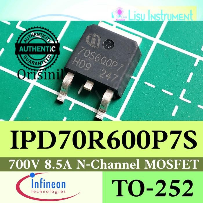 IPD70R600P7S 70S600P7 700V 8.5A N-Channel MOSFET TO-252 เดิม