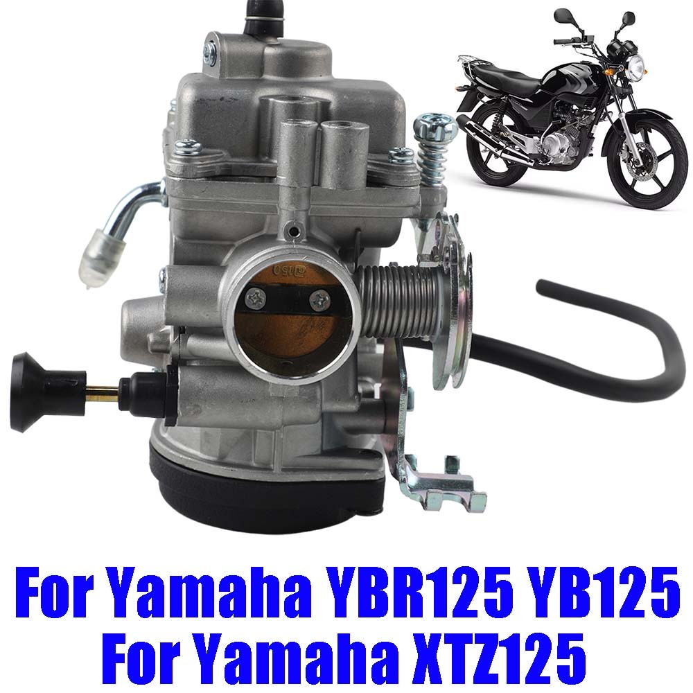 คาร์บูเรเตอร์รถจักรยานยนต์ Carb พร้อมสายคู่สําหรับ Yamaha Ybr125 YB125 YBR 125 YB 125 Xtz125 XTZ 125