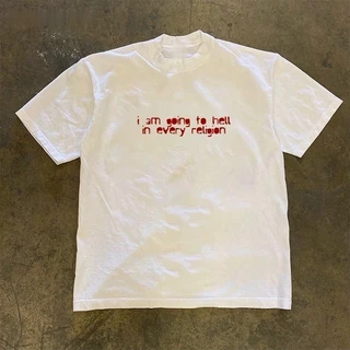 (COD+จัดส่ง 12 ชั่วโมง)BOOM เสื้อยืด Unisex, แมวเก้าที่เรียบง่ายน่ารักพิมพ์เสื้อยืดแขนสั้นหลวม