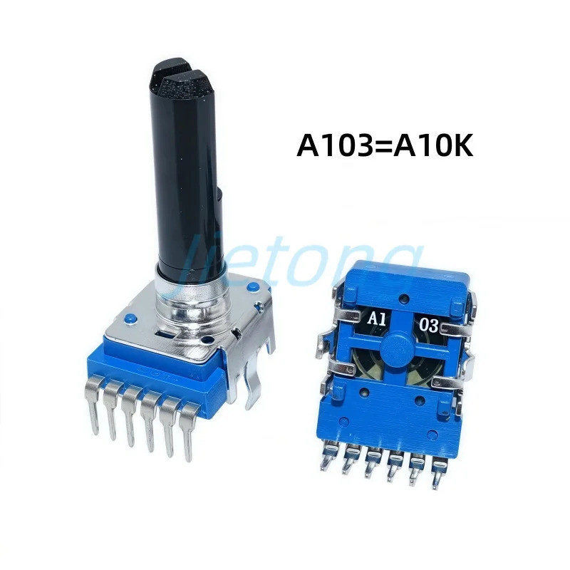 2pcs RK12 Dual 6Pin Potentiometer B10K A103 A203 A503 A104 อิเล็กทรอนิกส์ออร์แกนลําโพงเสียงปรับระดับ