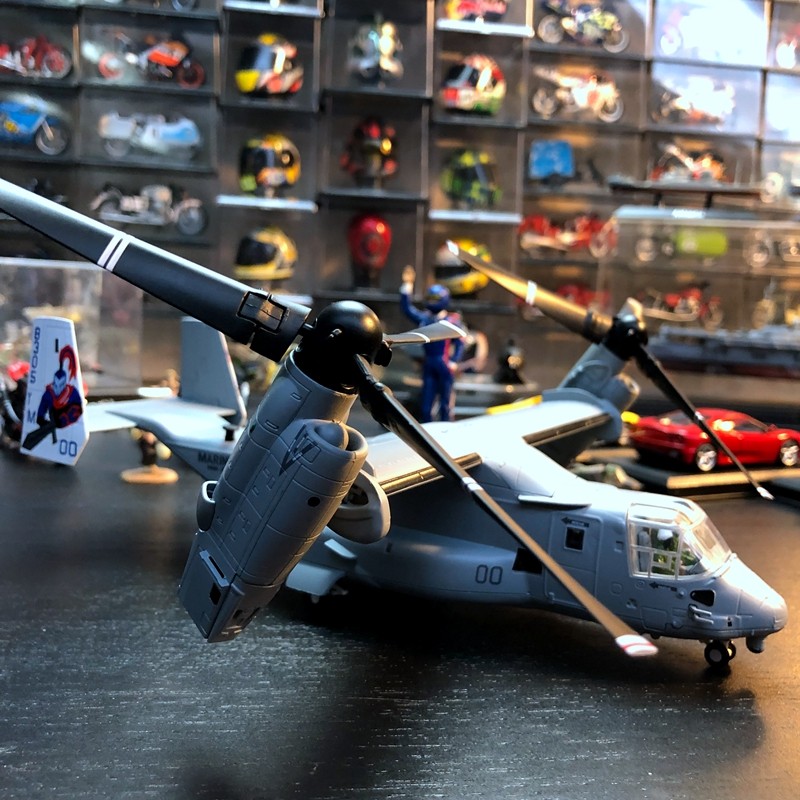 พร้อมสต็อก 1: 72 Scale Alloy เครื่องบิน V-22 Osprey Type Rolling Wing Machine ผลิตภัณฑ์สําเร็จรูปโลห