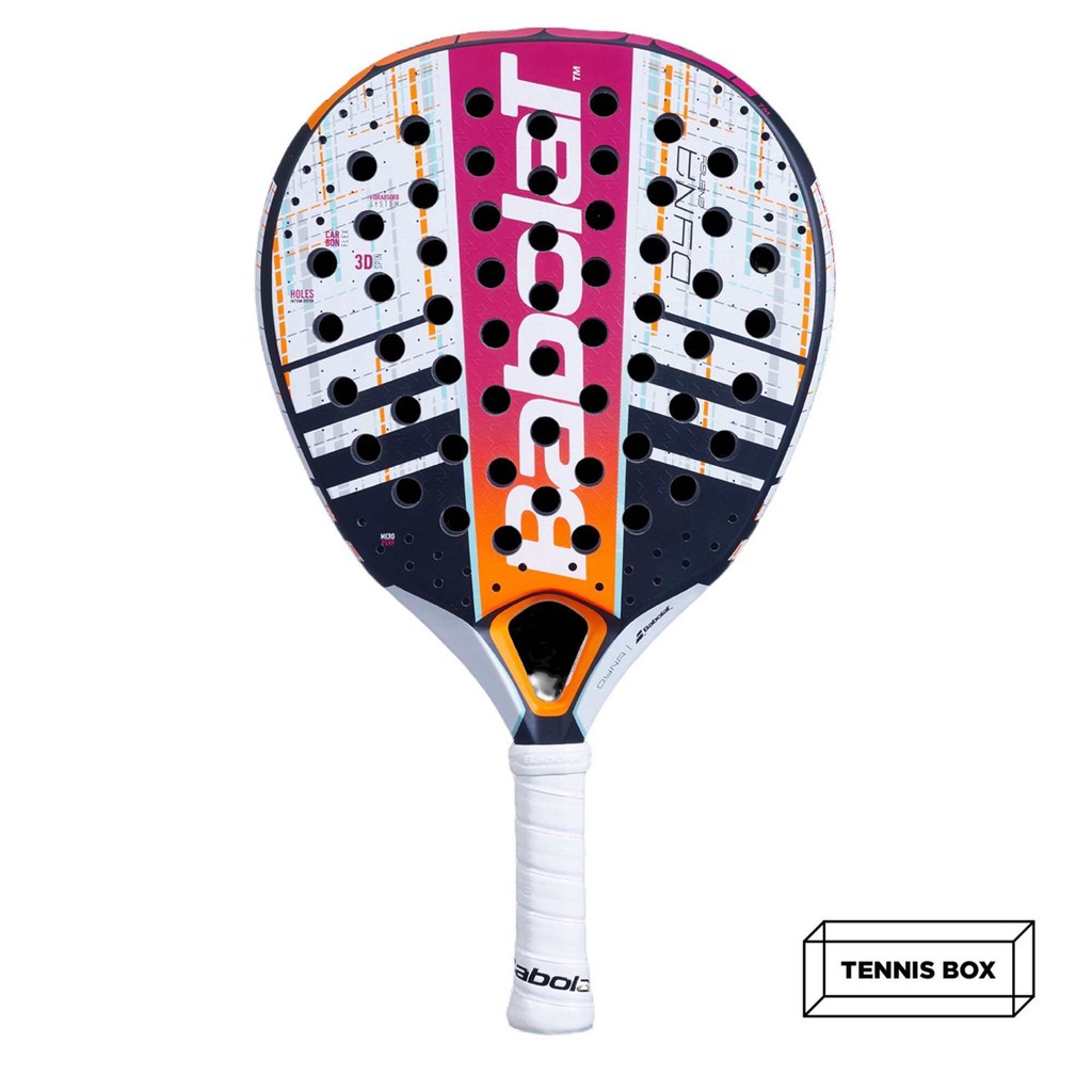 ไม้พาเดล Babolat Dyna Energy สีขาวชมพู ของแท้ ส่งไว Padel racket tennis เทนนิส