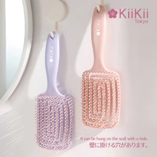 KiiKii Beauty หวีผม หวี หวีนวดผม หวีแอร์รี่ หวีกระดูก โค้งรับศีรษะ ช่วยเกล้าผม ไม่กินผม