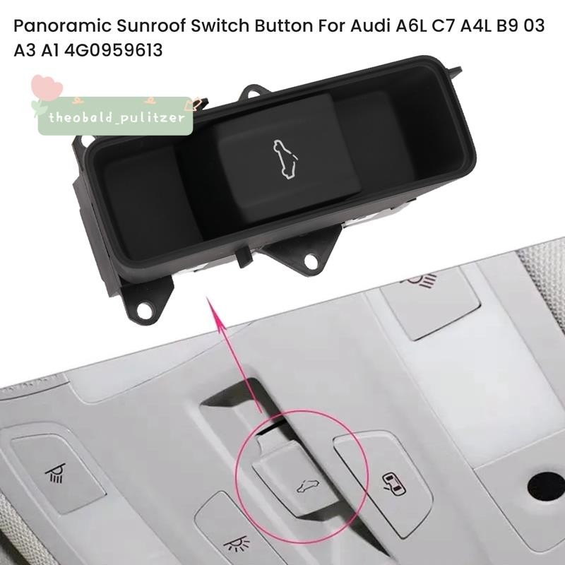 ฉันกลับมาให้ภายหลัง4G0959613 Panoramic Sunroof ปุ่มสวิทช์ Potentiometer สําหรับ A6L C7 A4L B9 Q3 A3 
