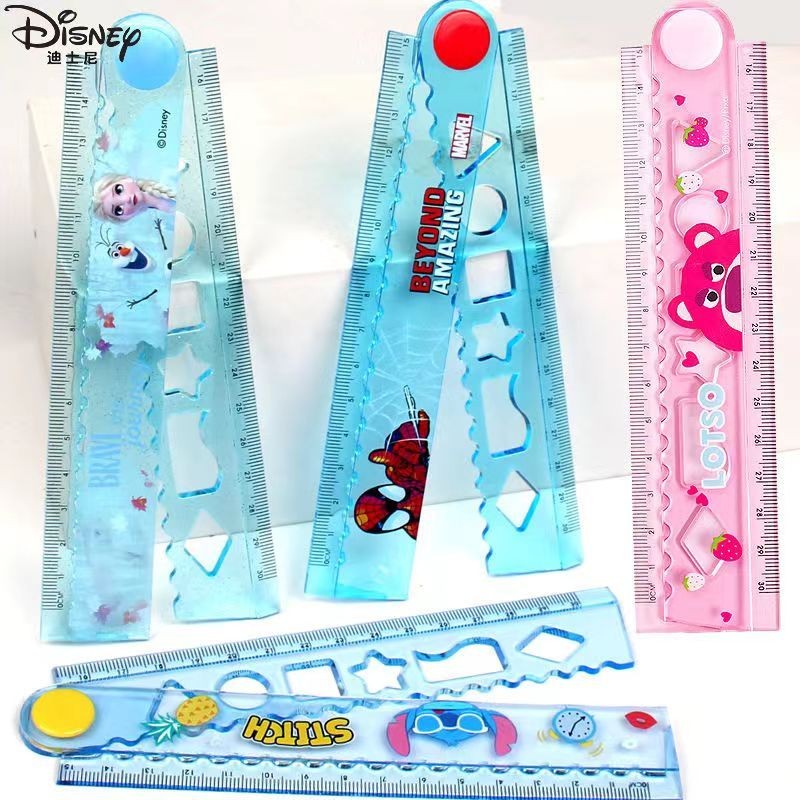 Disney Character ไม้บรรทัดพับได้ 30 ซม. SCHOOL SUPPLYE Spider Man/Elsa