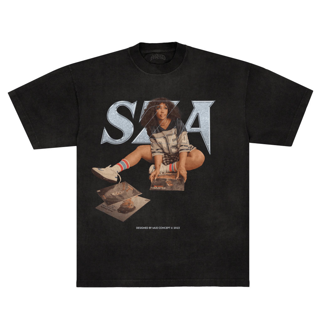 S-5XL เสื้อยืด SZA กลมคอ 100% COTTON COD