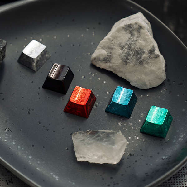 keycap keycap ไทย work egg keycaps Xuanjing Keycap พื้นผิวโลหะที่ไม่ซ้ํากัน Unengraved ดอกไม้น้ําแข็