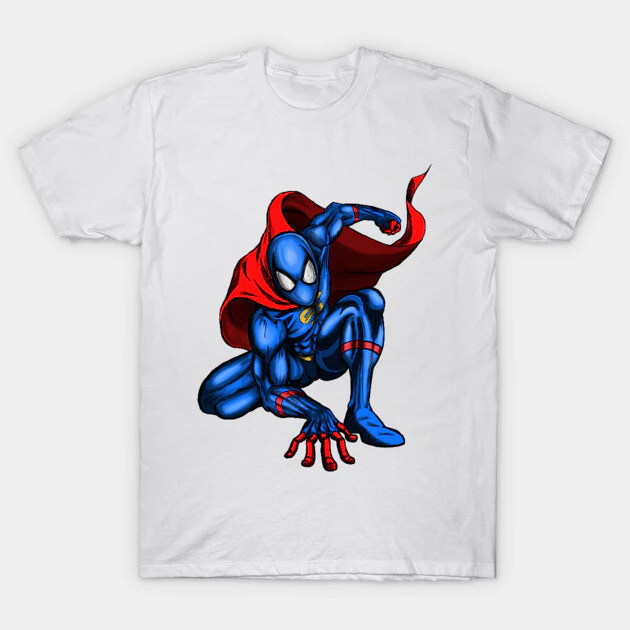 เสื้อยืด Vintage Super-Spider Cotton 100%