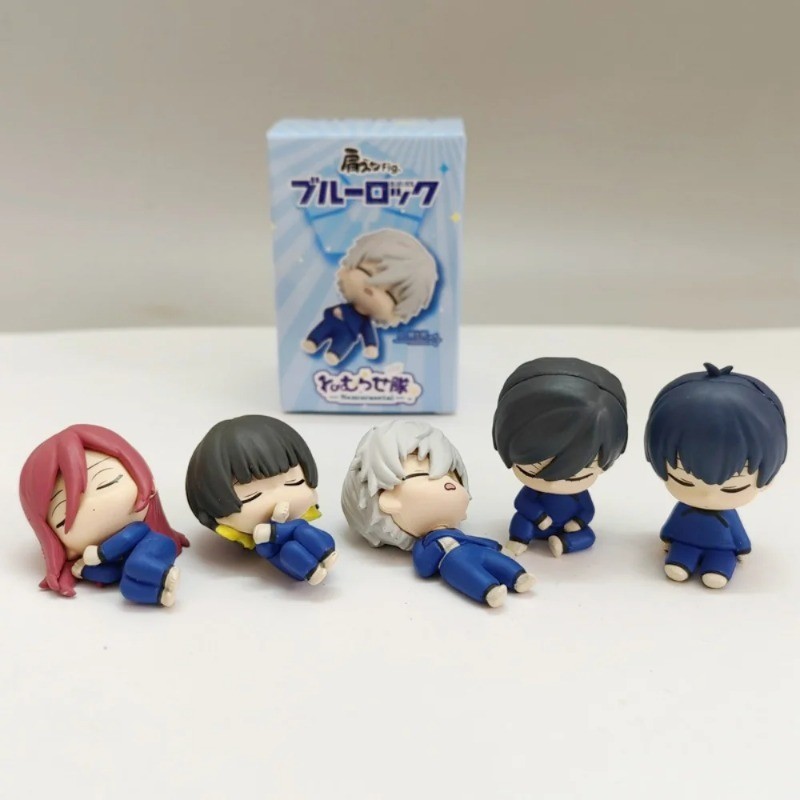 5 กล่อง Nagi Sishiro Rin Itoshi Kunigami Rensuke Mikage Reo Itoshi Sae Blue Lock Sleep Action Figure
