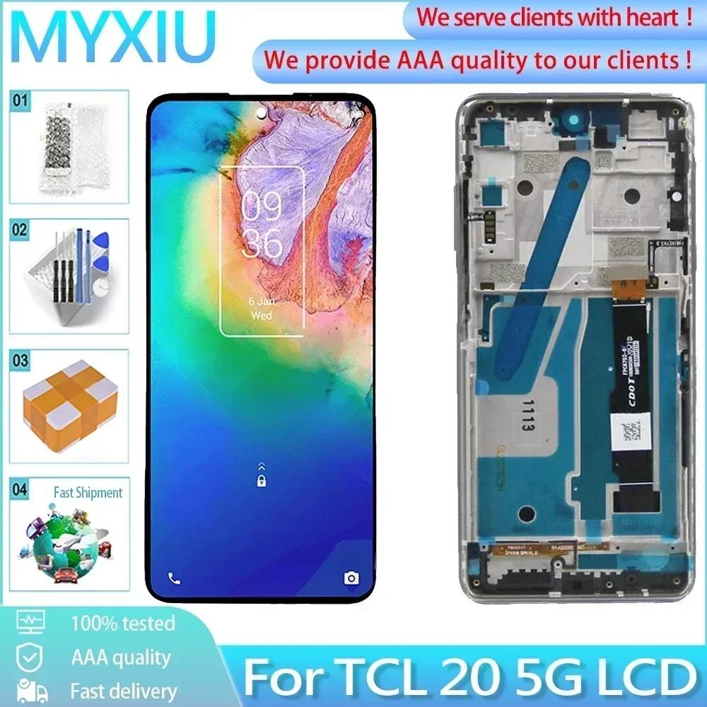 TCL Original 6.67 "สําหรับTCL 20 5G T781 T781K T781HจอแสดงผลLCD Touch Screen Digitizer Assemblyสําหร