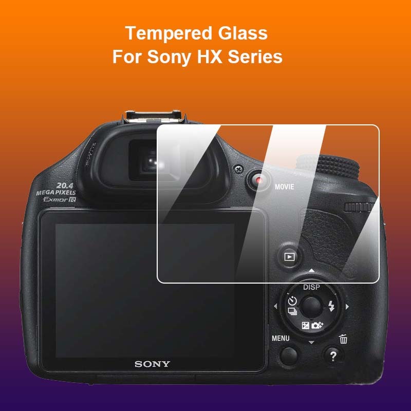 ฟิล์มกระจกนิรภัยกันรอยหน้าจอ LCD 9H 2.5D กันระเบิด สําหรับกล้อง Sony HX90 HX90V HX80 HX400 HX350 HX3