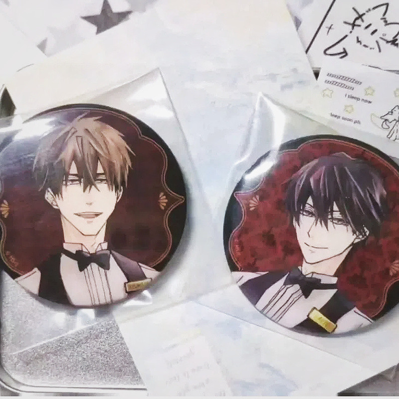 Dakaretai Otoko 1-i ni Odosarete Imasu Cafe Theme Anime Badge Pin เข็มกลัดสะสม