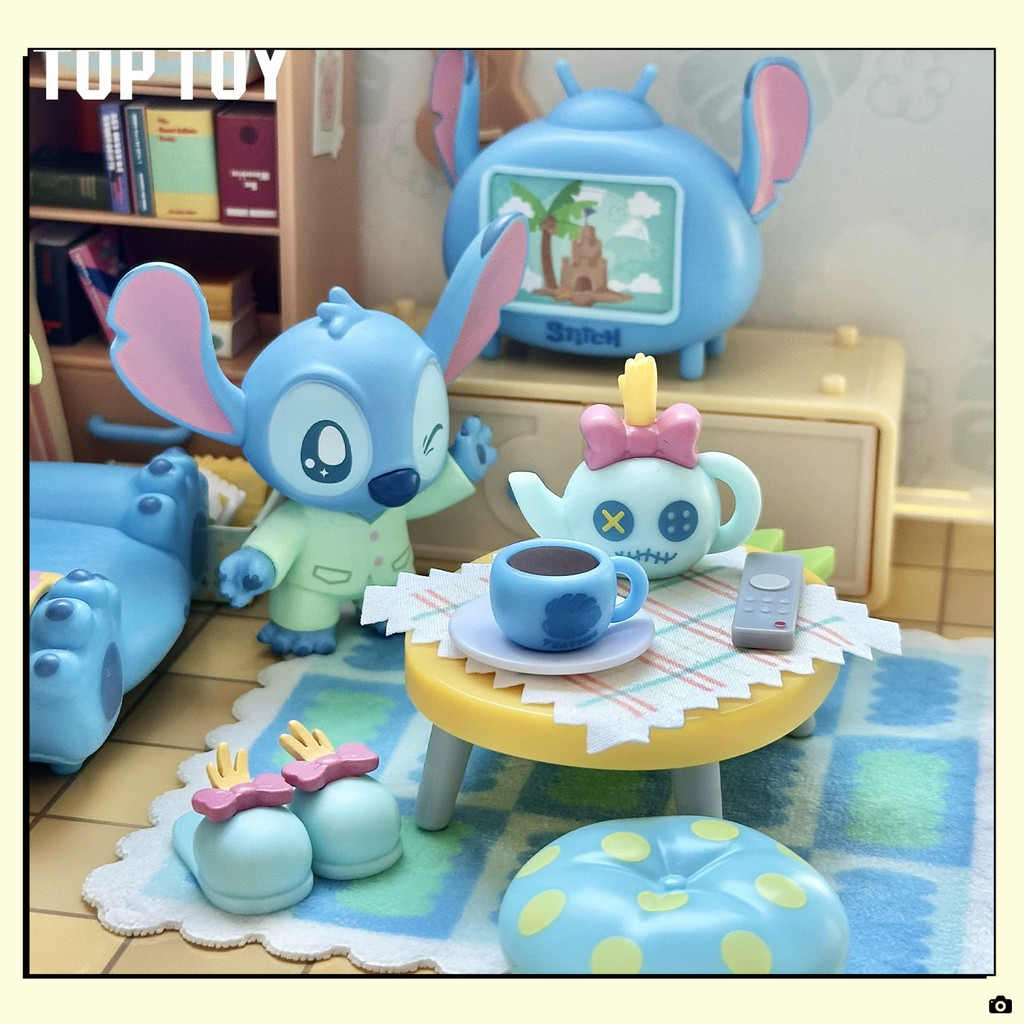 TOPTOY Disney Stitch Stitch Cozy Moment เครื่องประดับของเล่น Stitch Building Blocks diy Hut