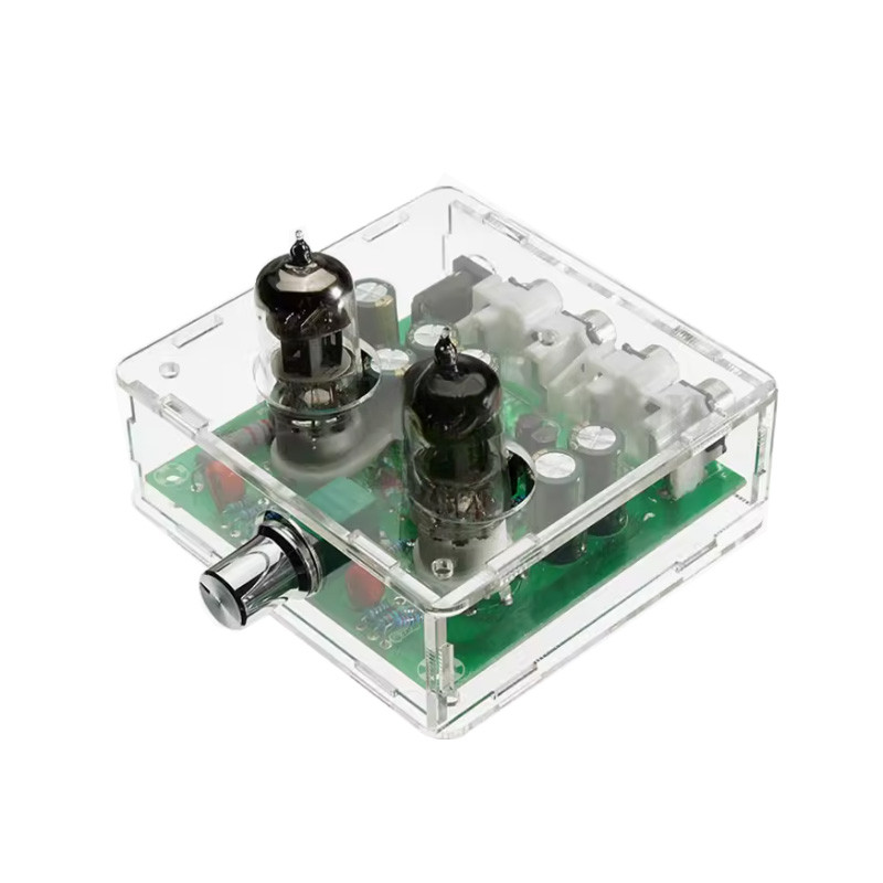 อะคริลิค 6J1 หลอด Preamp หลอด PreAmplifier Board หูฟังเครื่องขยายเสียงหมวก