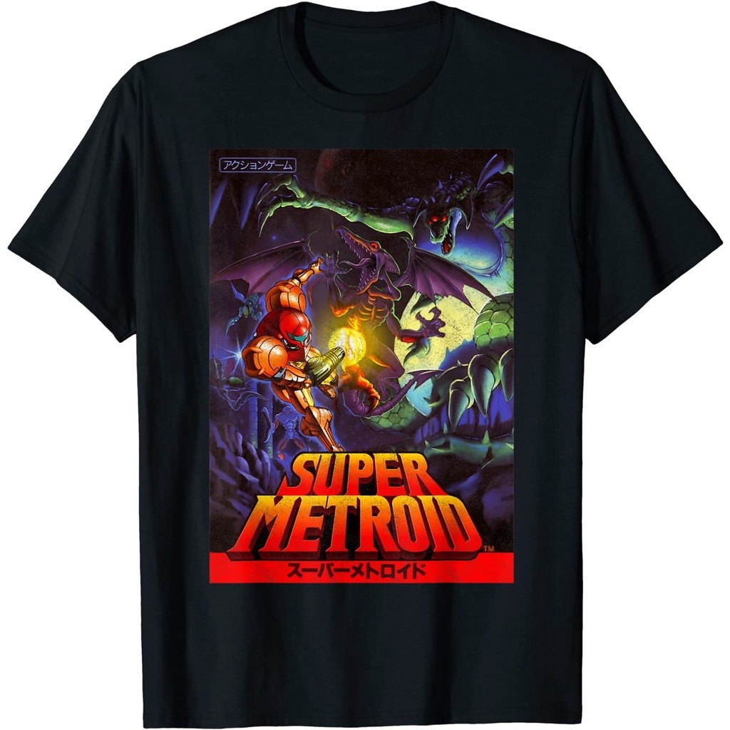 เสื้อยืด Super Metroid Sauce T-Shirt For Children น่ารัก รัดรูป เกาหลี S-5XL หนาๆ เสื้อกีฬา หลวม