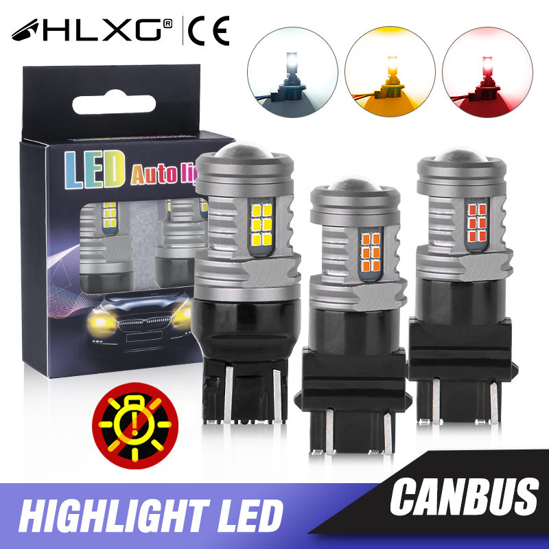 2pcs 1156 BA15S P21W 7440 W21W 7443 BAU15S PY21W T20 W21W 3157 1157 P21/5W หลอดไฟ led 144smd led Can