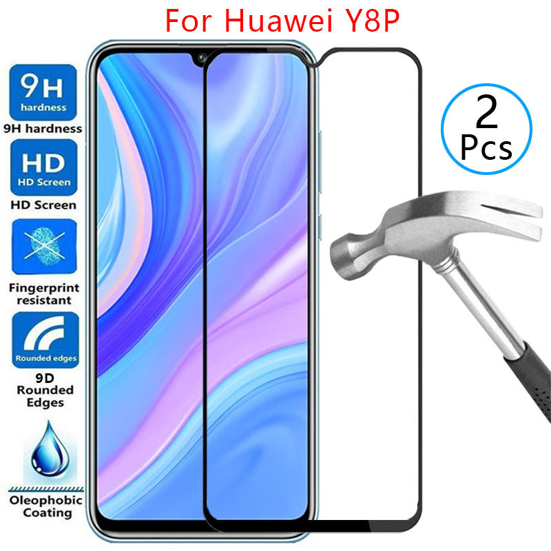 9d ป้องกันหน้าจอกระจกนิรภัยสําหรับ huawei y8p ฝาครอบบน huawey8p y 8 P y8 P yp8 8yp p8y ป้องกันเคสโทร