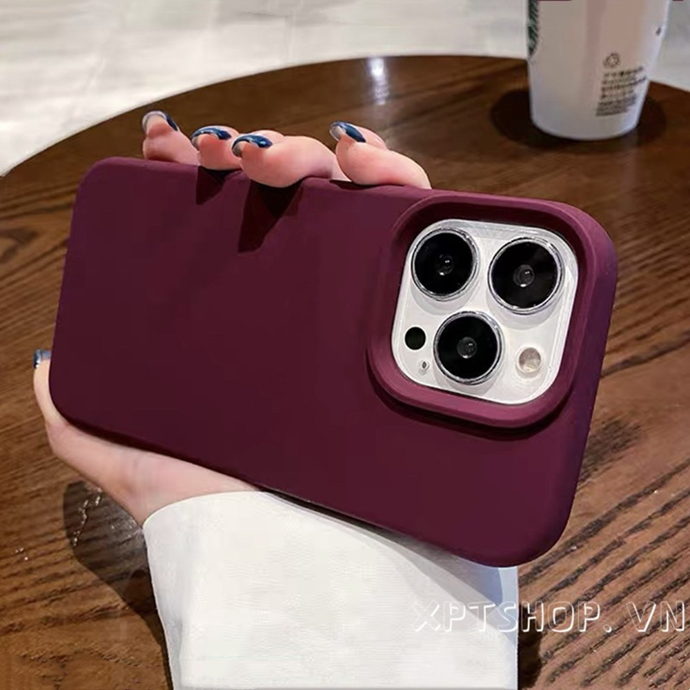 Violet Dark Seriesซิลิโคนเหลวเคสโทรศัพท์สําหรับiPhone 15ProMax 15Pro 15Plus 14 13 12 11ProMaxคลุมทั้งหมดกันกระแทกป้องกันปกอ่อน