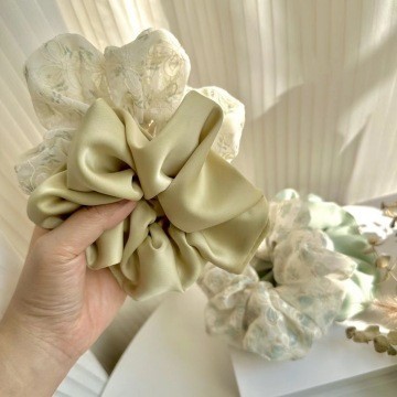 ขนาดเล็กสดดอกไม้ Scrunchy แหวนผมผ้าโพกศีรษะหญิง Tie Head Ball เชือกผมเชือกผมเชือกผมยืดหยุ่นสูงทนทานยางรัดหัวเชือก