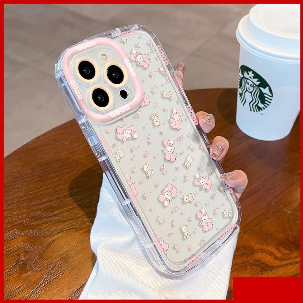 MERAH น่ารักแมวสีชมพูการ์ตูน soft Case HP Realme C75 C75x C65 หมายเหตุ 60 หมายเหตุ 60x C61 C63 C65 C