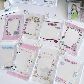 Ins Badge Bag พวงกุญแจ 3 นิ้ว Photocard Holder Toploader Bag Doll Storage Bag