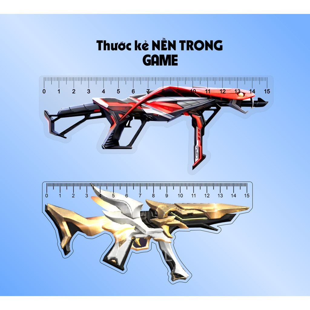 ไม้บรรทัดนักเรียนรุ่น 15 ซม. In Free Fire Cs Go Counter Strike Cf Action Game