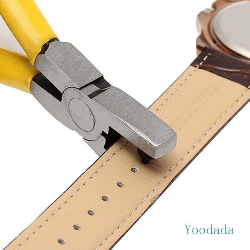 Yoo Hole Punch Puncher คีมสายนาฬิกาเครื่องมือเจาะเข็มขัดเจาะรูแบบพกพา