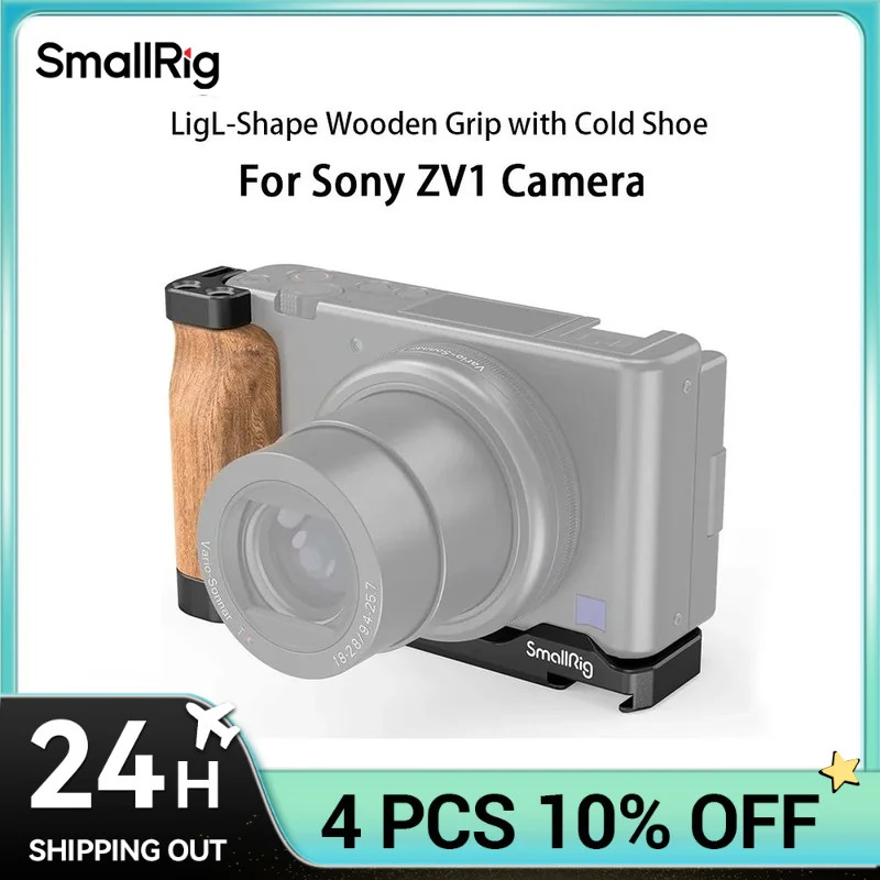 SmallRig สําหรับ ZV1 กล้อง Vlog Rig L-Shape ไม้ Grip พร้อมรองเท้าเย็นสําหรับกล้อง Sony ZV1